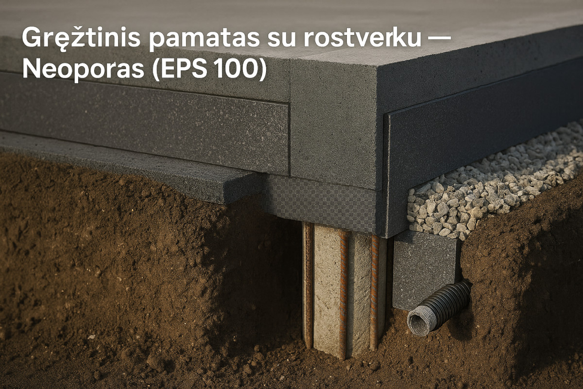 Pamato šiltinimas 101 su Neoporu: nuo sausos konstrukcijos iki teisingo storio