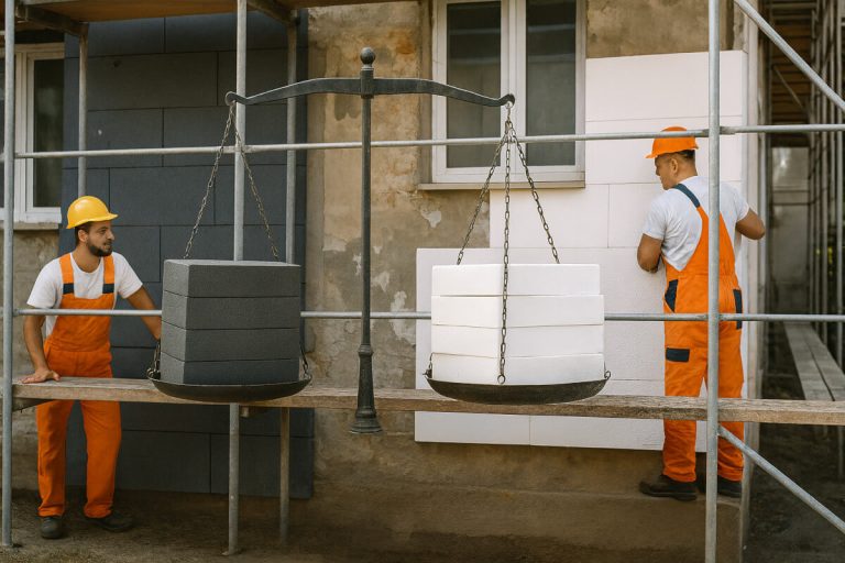 Fasado šiltinimas neoporu vs baltu polistirolu: ar verta permokėti?